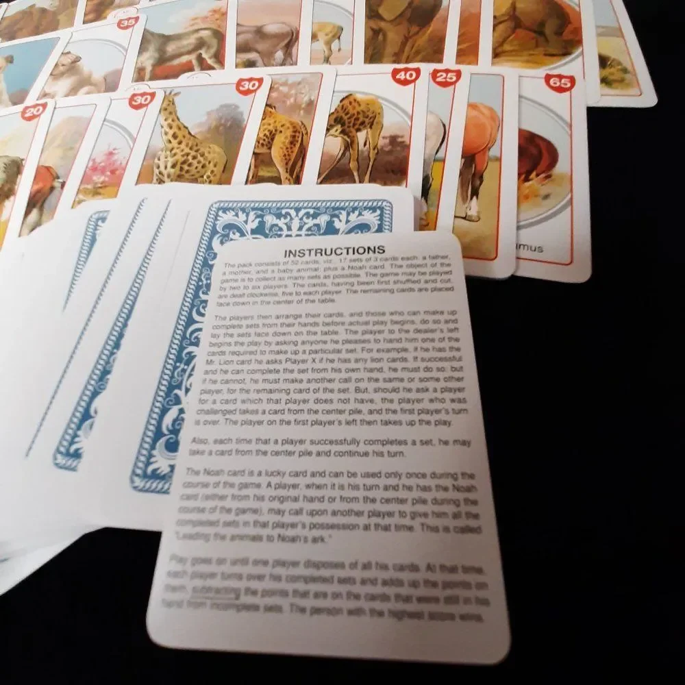 Noah's Ark Card Game - NIB - Shackman 2000 re 1890